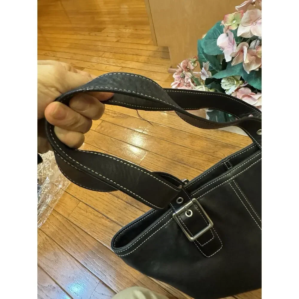 Coach 9573 black tote bag (pu100 - Picture 4 of 9